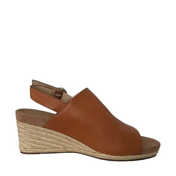 Sole Society Kellyn Brown Espadrille Wedge Slingback Sandals size 8 - Picture 2 of 7